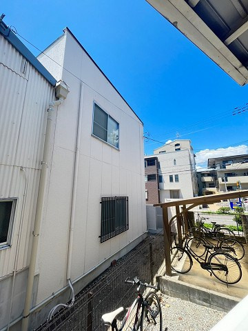 西宮市津門川町のアパートの展望