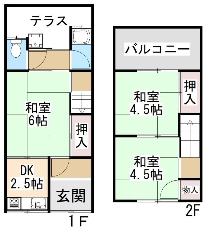 今村住宅南棟の間取り