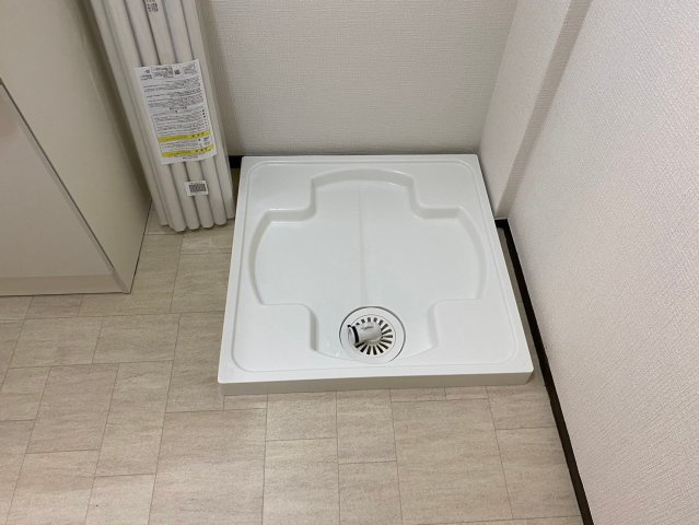 星ヶ丘アイリス北棟のランドリースペース|防水パン付き洗濯機置場