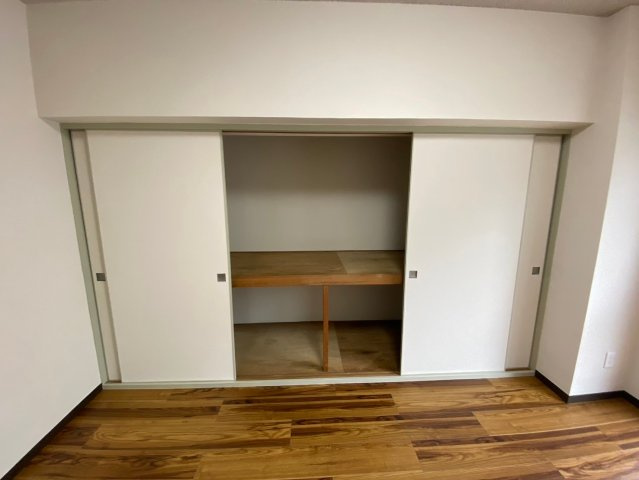 星ヶ丘アイリス北棟の収納|あると嬉しい収納スペース！生活用品をすっきり片付けれます。