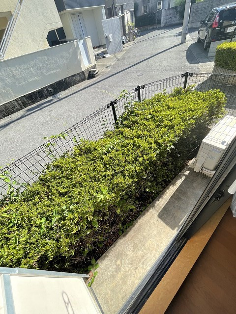 レオパレスエルフ仁川のバルコニー