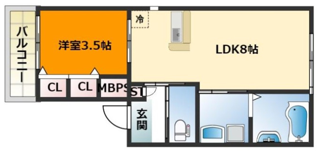【間取り】 | モアナ長瀬町