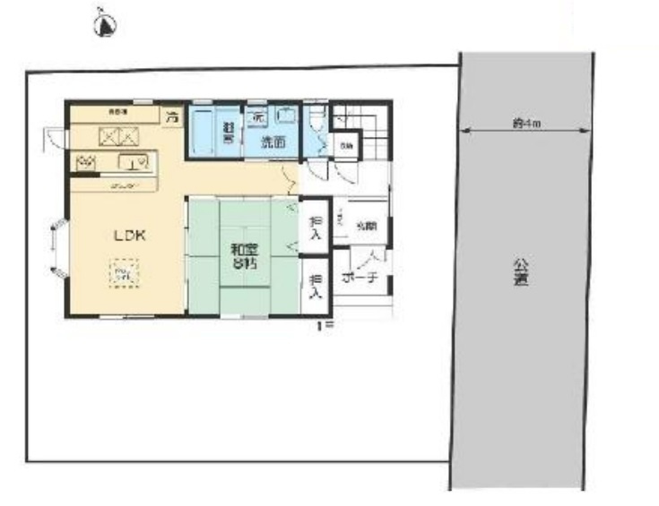 上尾市平塚　中古一戸建ての区画図