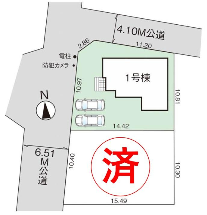 グラファーレ　岡山市東区益野町(第8)【仲介手数料無料】の区画図