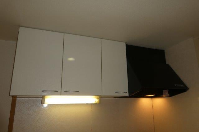 倉敷市八王寺町の賃貸マンションのキッチン|キッチン上収納