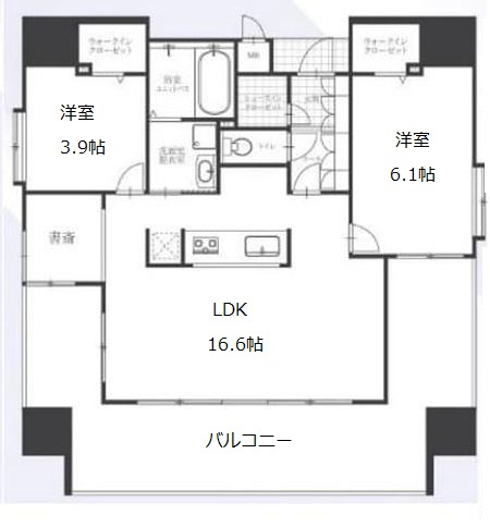 アバンティうめきたの間取り