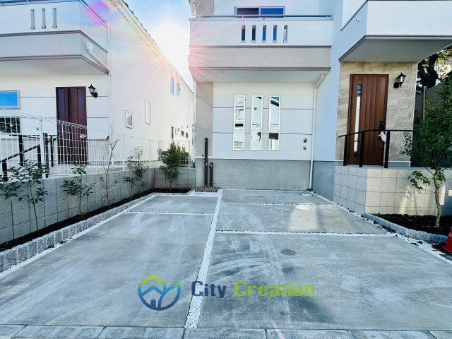 藤沢市辻堂東海岸1丁目　海近くの戸建住宅の駐車場