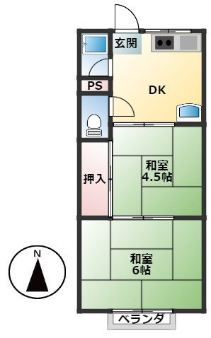 【間取り】 | 香芝市一棟アパートオーナーチェンジ
