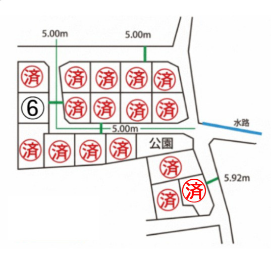 【区画図】 | 北区梶尾町 | ※簡略図のため現況優先です