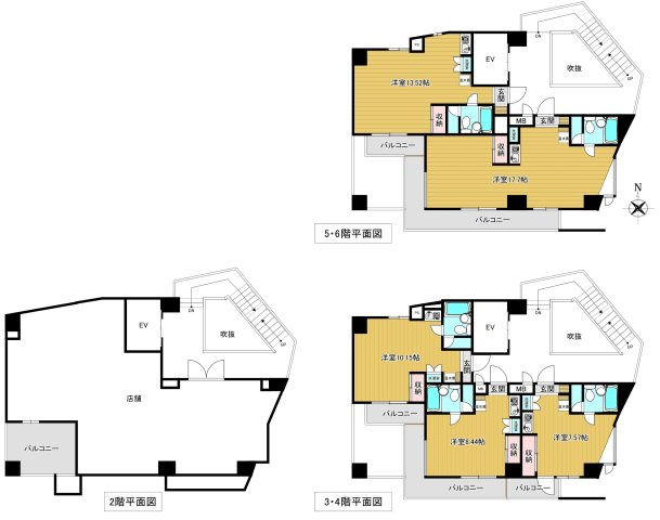名古屋市西区城西２丁目の一棟マンションの間取り