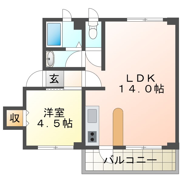 西舞子エイトの間取り