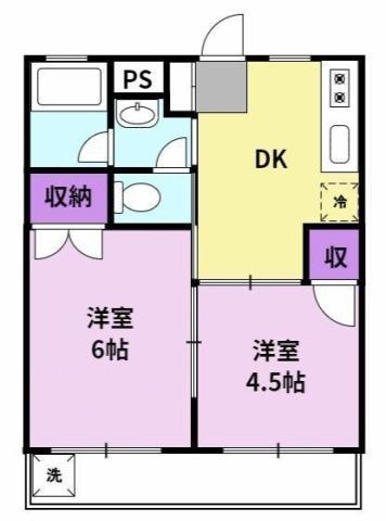 コーポレーティッドナカシマの間取り