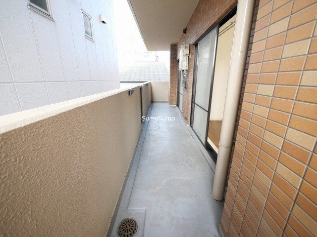 第一玉造マンションのバルコニー