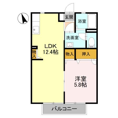 サニーコートCの間取り