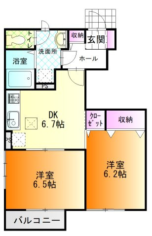 カーサ　セレッソの間取り