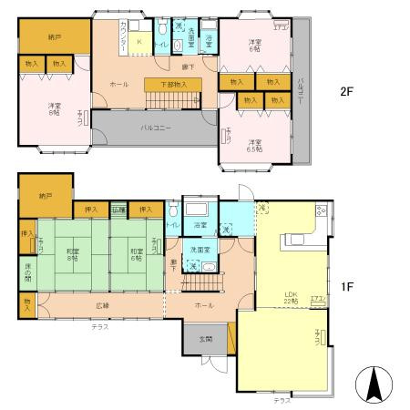 藤阿久町一戸建　001の間取り