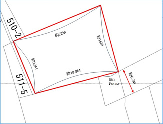 【区画図】 | うるま市字江洲96.49坪