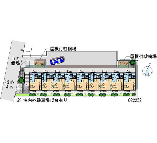 レオパレスコンフォールＫの区画図