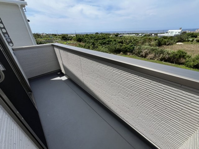 【バルコニー】 | 読谷村渡慶次2期（全3棟） | 1号棟　オーシャンビュー♪