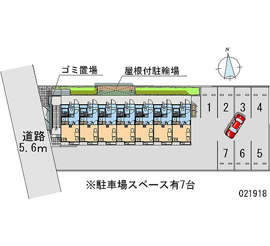 レオパレス河内ウエハラの区画図