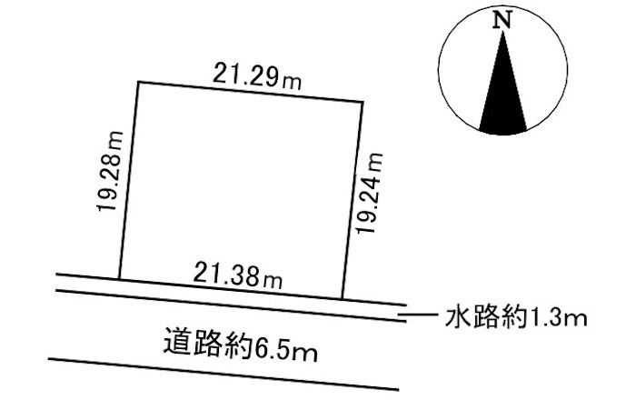 土地　北一色4丁目の土地図
