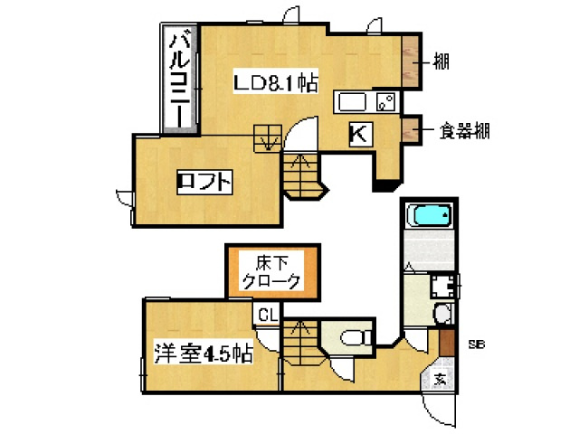 【間取り】 | CB大橋ラフォルテ | 現況優先。
