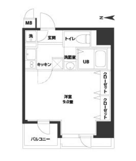 ルクレ西長堀の間取り