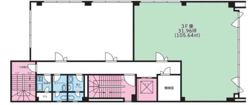 下京区大坂町　事務所の間取り