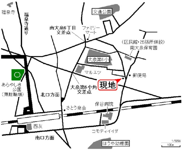 サンハウス南大泉第２の地図