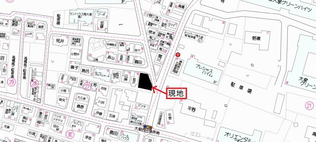 サンハウス南大泉第２の地図