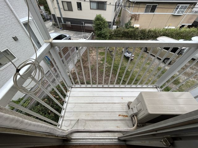 広島市西区己斐西町の賃貸マンションのバルコニー
