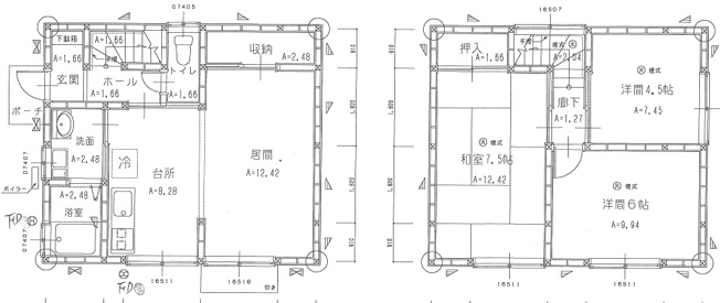 【間取り】 | 第三佐々勝住宅