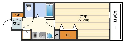 エイペックス天神橋Iの間取り