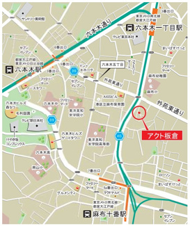 【地図】 | アクト飯倉 | 周辺地図