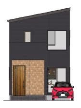 西新屋敷上之町　建築条件付売土地の外観パース