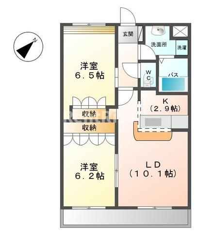 ラ・ウィンクルの間取り|間取図