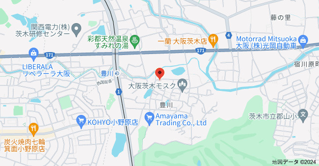 クリヨン千里北の地図