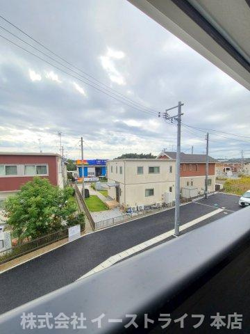 【新築戸建】値下げ！泉町下川第7　全3棟※子育て支援対象※の展望|1号棟写真　バルコニーからの眺望です。