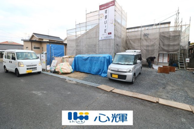 【外観】 | リーブルガーデン山陽小野田市赤崎１丁目　第2（全１棟） | 現地（2024年12月4日撮影）
上棟しました。