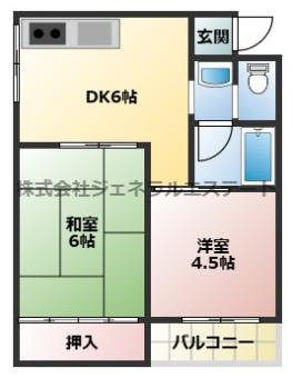 【間取り】 | 第１松田ハイム