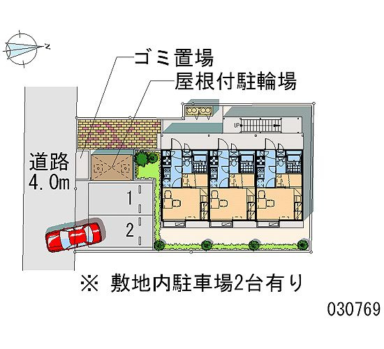 レオパレスウィングⅡの区画図