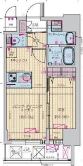 大阪市浪速区日本橋東３丁目の賃貸マンションの間取り
