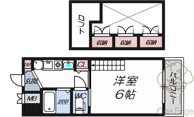 エステムコート大阪・中之島南の間取り