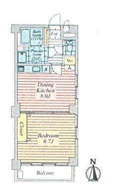 【間取り】 | グレイス高田馬場