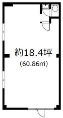 近江八幡市白鳥町の店舗一部の間取り