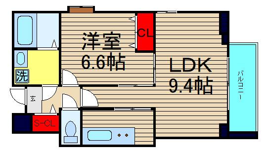 アリスマナーガーデン新町の間取り