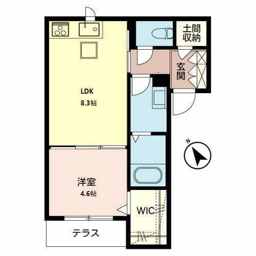 アイエフハイツ水波町Ⅵの間取り