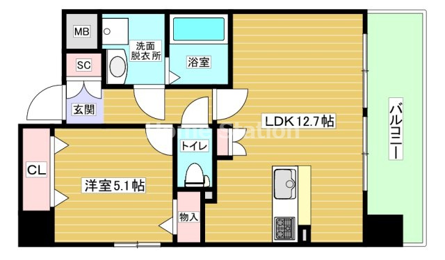 【間取り】 | スプランディッド中之島WEST