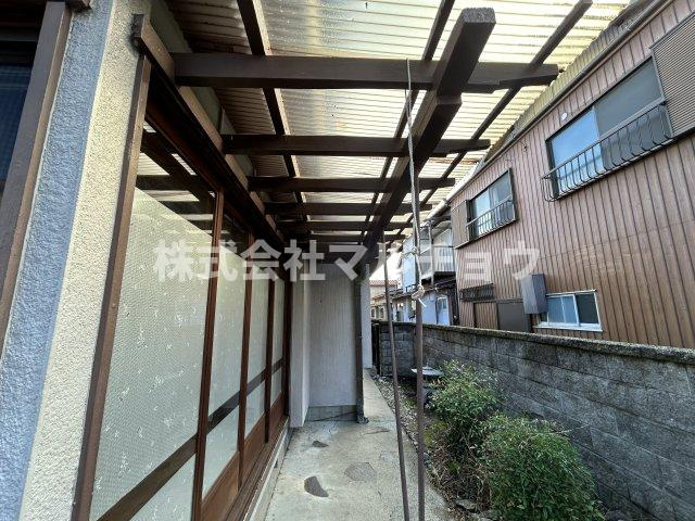 古尾平屋のバルコニー|落ち着いた時間を過ごせるバルコニーです