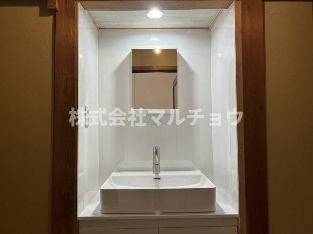 古尾平屋の洗面所|使いやすい洗面所です